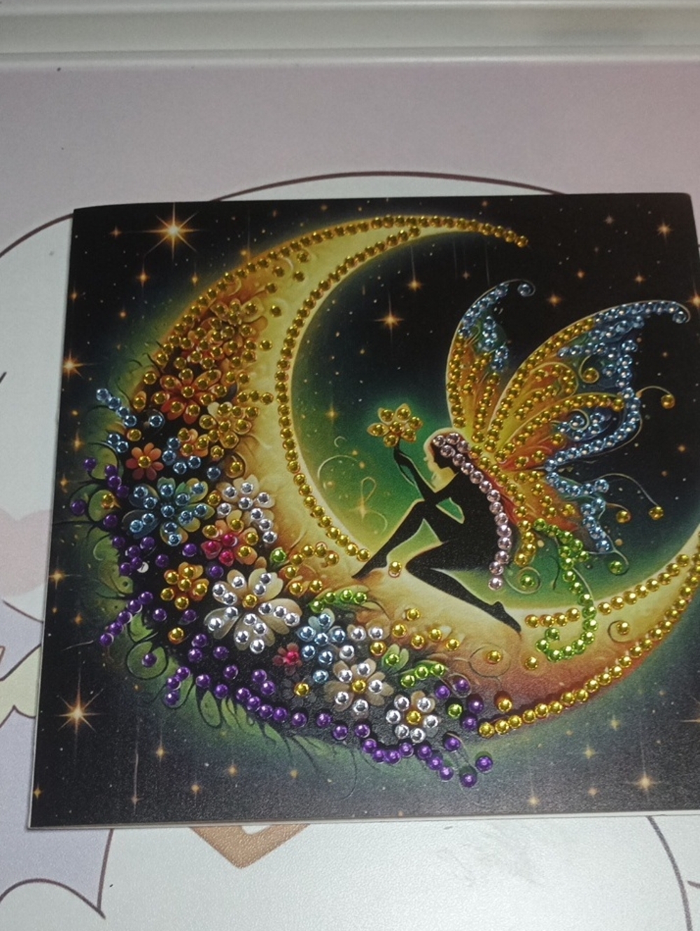 Crescent Moon Fairy Card Handmade